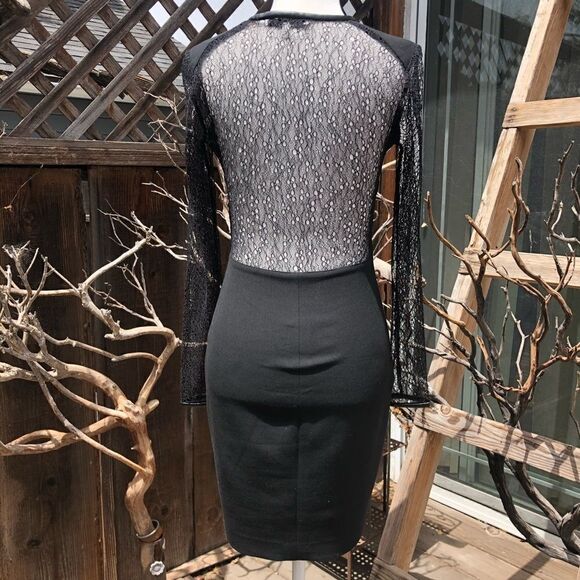 Robert Rodriguez Lace Sleeves Scoop Neck Mini LBD - Picture 9 of 11